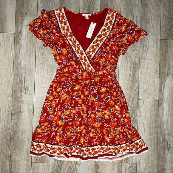 Francesca's Collections Dresses Francescas Miami Vneck Orange